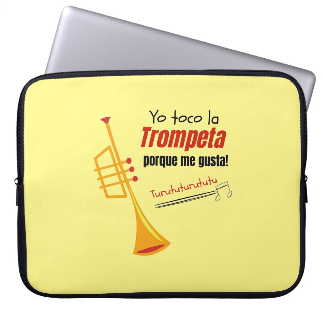 trumpet  laptop sleeve (Front)