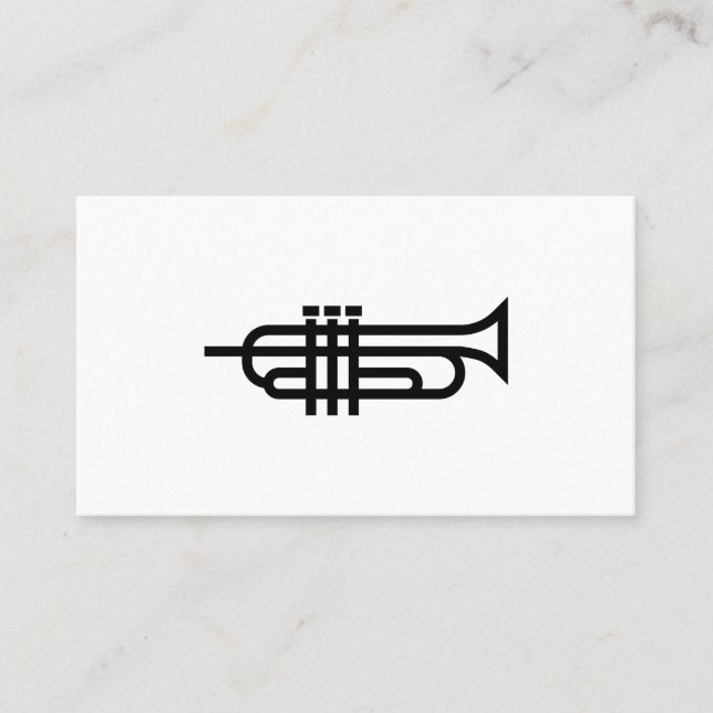 Trumpet Logo - Business Cards (Front)