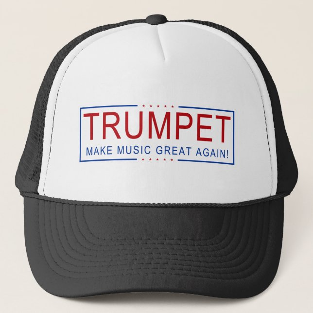 TRUMPET - Make Music Great Again! Trucker Hat (Front)