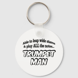 Trumpet Man - Music Superhero Key Ring