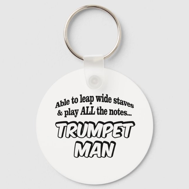 Trumpet Man - Music Superhero Key Ring (Front)