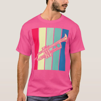 Trumpet Marching Band Instrument Music Teacher Jaz T-Shirt