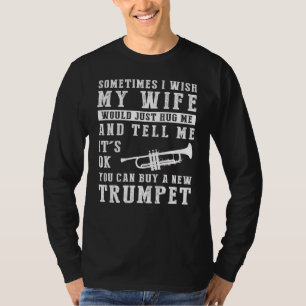 Trumpet Melodies of Yearning Tee: Hugs, Harmony, a T-Shirt