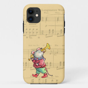 Trumpet Mouse on Sheet Music - Case-nate iPhone 5 11 Case