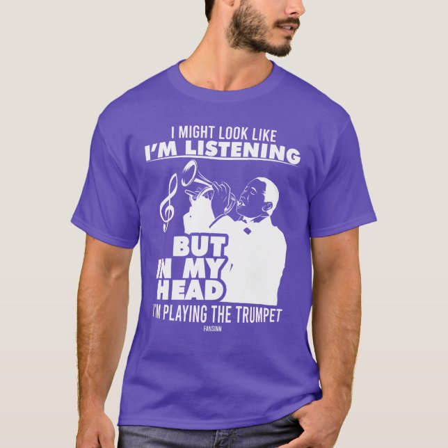 Trumpet music club music teacher family T-Shirt (Front)