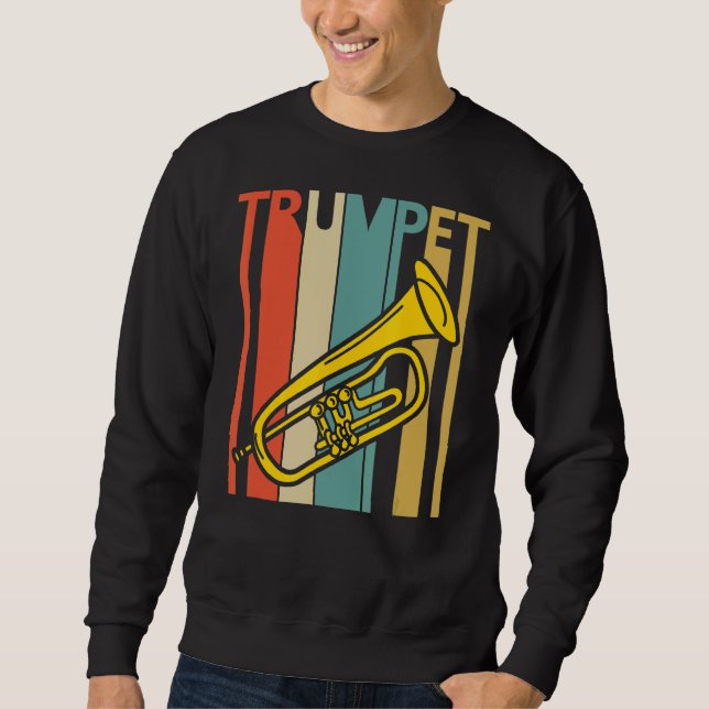 Trumpet Music Instrument Sweatshirt (Front)