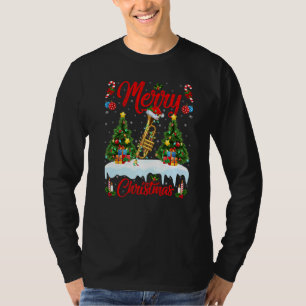 Trumpet Music  Lights Xmas Tree Santa Trumpet Chri T-Shirt