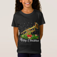 Trumpet Music Lover Matching Santa Hat Trumpet Chr