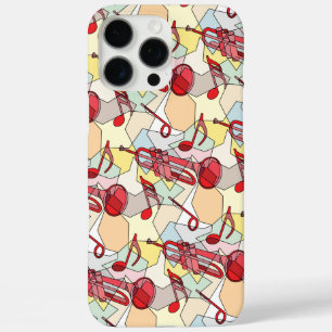 Trumpet Music Note Fragments iPhone 16 Pro Max Case