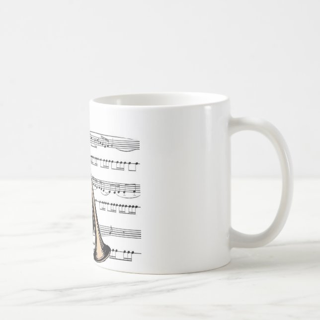 Trumpet musical 12 B Coffee Mug (Right)