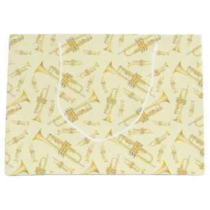 Trumpet Musician Band Teacher Large Gift Bag