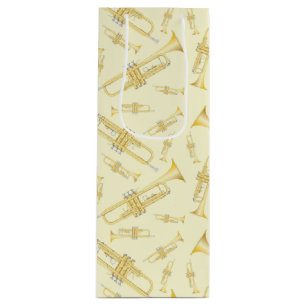 Trumpet Musician Band Teacher Wine Gift Bag