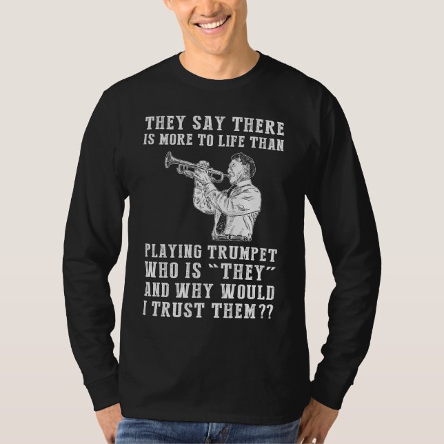 Trumpet Notes & Doubters: Harmonising Life with Mu T-Shirt (Front)