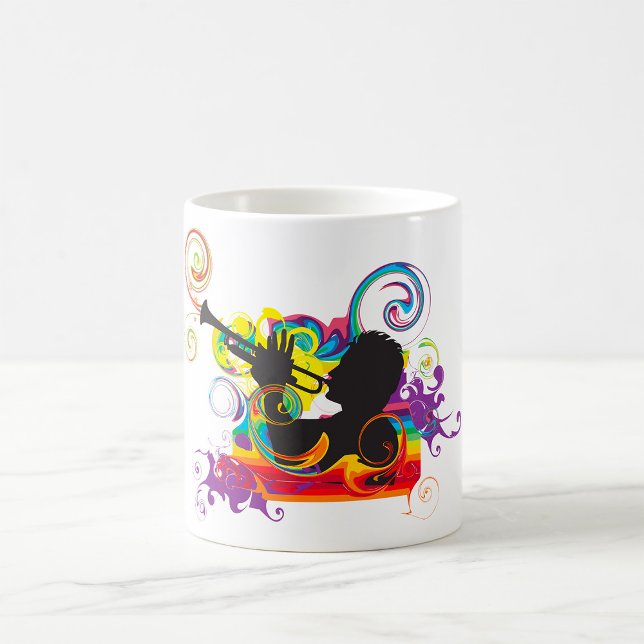 Trumpet Player Art Work Coffee Mug (Creator Uploaded)