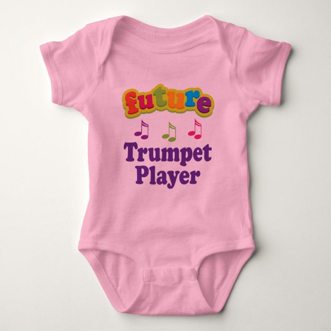 Trumpet Player (Future) Baby Bodysuit (Front)