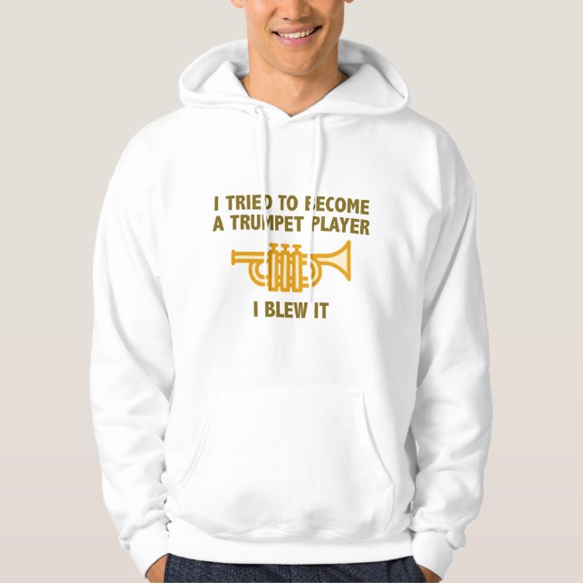 Trumpet Player Hoodie (Front)
