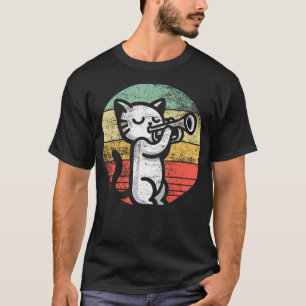 Trumpet Player I Cat Plays Trumpet T-Shirt