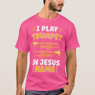 Trumpet Player Jesus Trumpist Pick Jesus Trumpet T-Shirt