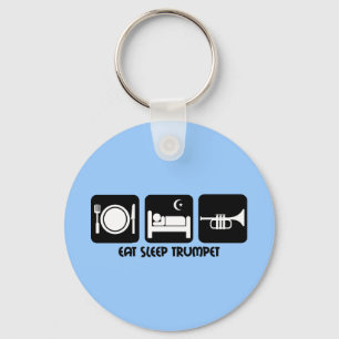 trumpet player key ring