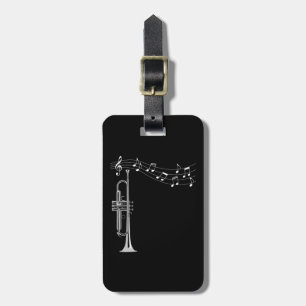 Trumpet Player Luggage Tag