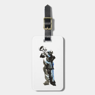 Trumpet Player Luggage Tag
