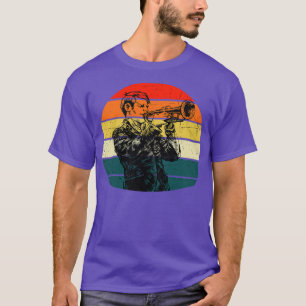 Trumpet Player Musician Blaskapelle Jazz Retro T-Shirt