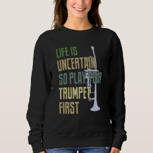 Trumpet Player Retro Style Sweatshirt