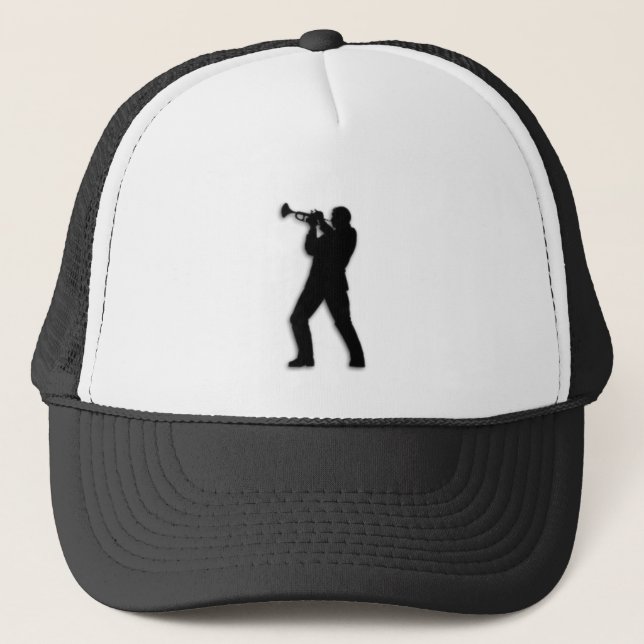 Trumpet Player Trucker Hat (Front)