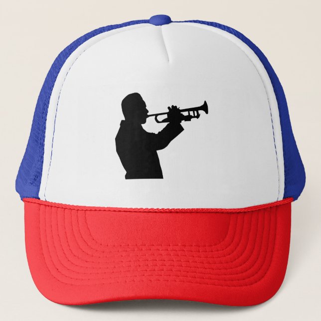 Trumpet Player Trucker Hat (Front)
