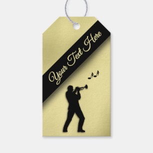Trumpet Player Your Text Here Gift Tags
