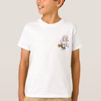 Trumpet Playing Bunny Musician Kids