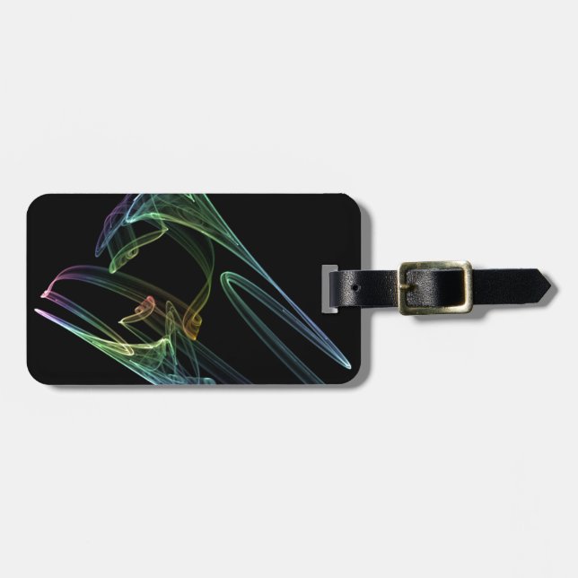 Trumpet Rainbow Luggage Tag (Front Horizontal)