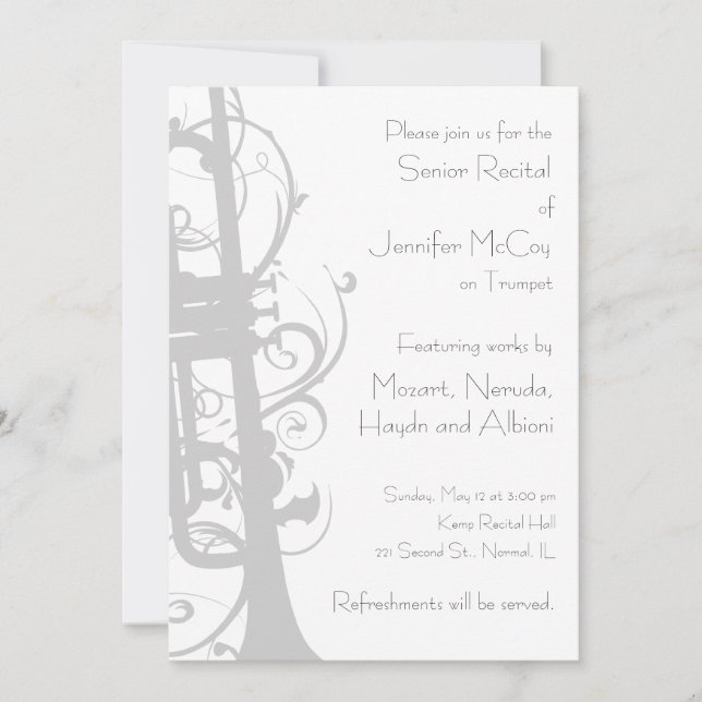 Trumpet Recital Invitation (Front)
