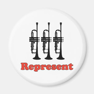 Trumpet Represent Magnet