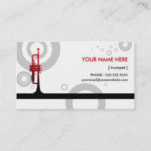 trumpet rings business card
