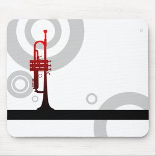 trumpet rings mouse pad