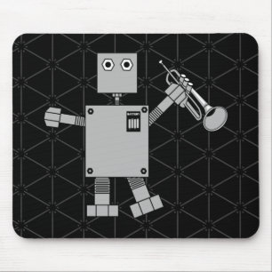 Trumpet Robot Mouse Pad