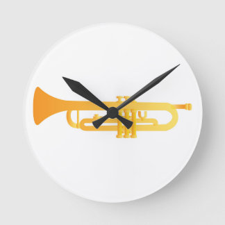 Trumpet Round Clock