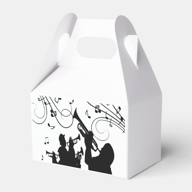 Trumpet Section Jazz Music Favour Box (Front Side)