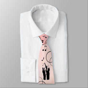 Trumpet Section Jazz Music Orange Rust Tie