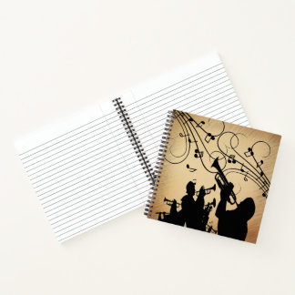 Trumpet Section Rustic Music Notebook