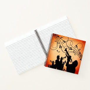 Trumpet Section Rustic Music Notebook