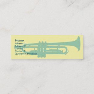 Trumpet - Skinny Mini Business Card