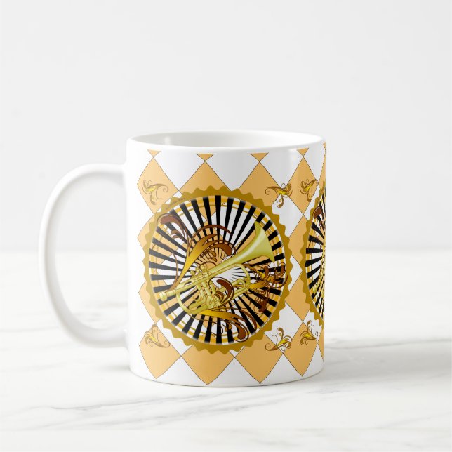 Trumpet Swirls  mug (Left)