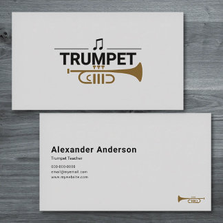 Trumpet Teacher Business Card