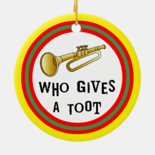 Trumpet Toot Ceramic Tree Decoration