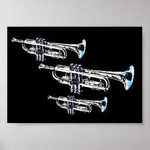 Trumpet Trio Poster
