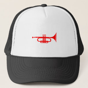 trumpet trucker hat