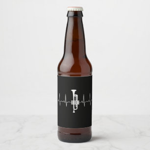Trumpet - Trumpet Heartbeat Gift Beer Bottle Label