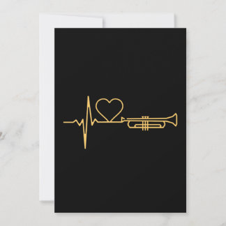 Trumpet - Trumpet Heartbeat Gift Invitation